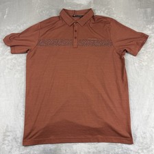 Travis Mathew The Heater Chest Stripe Golf Polo Men's Size XL Maple
