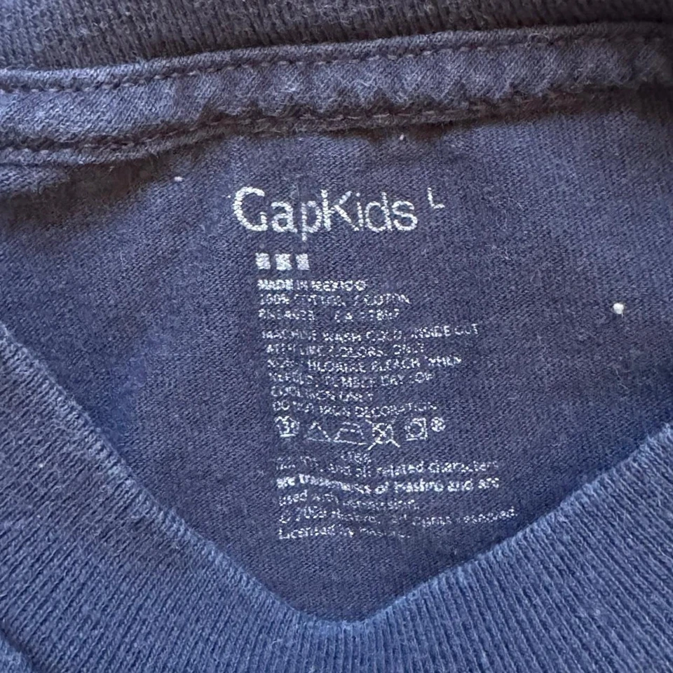 gap Gi joe comic book graphic tee boys large navy blue short sleeve casual - Image 3 of 4