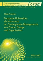 Corporate Universities Als Instrument Des Strategischen Managements Von Person,