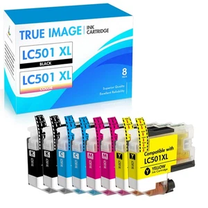 Encre de couleur noire compatible avec frère LC501XL MFC-J1260DW J1360DW J1410DW LOT