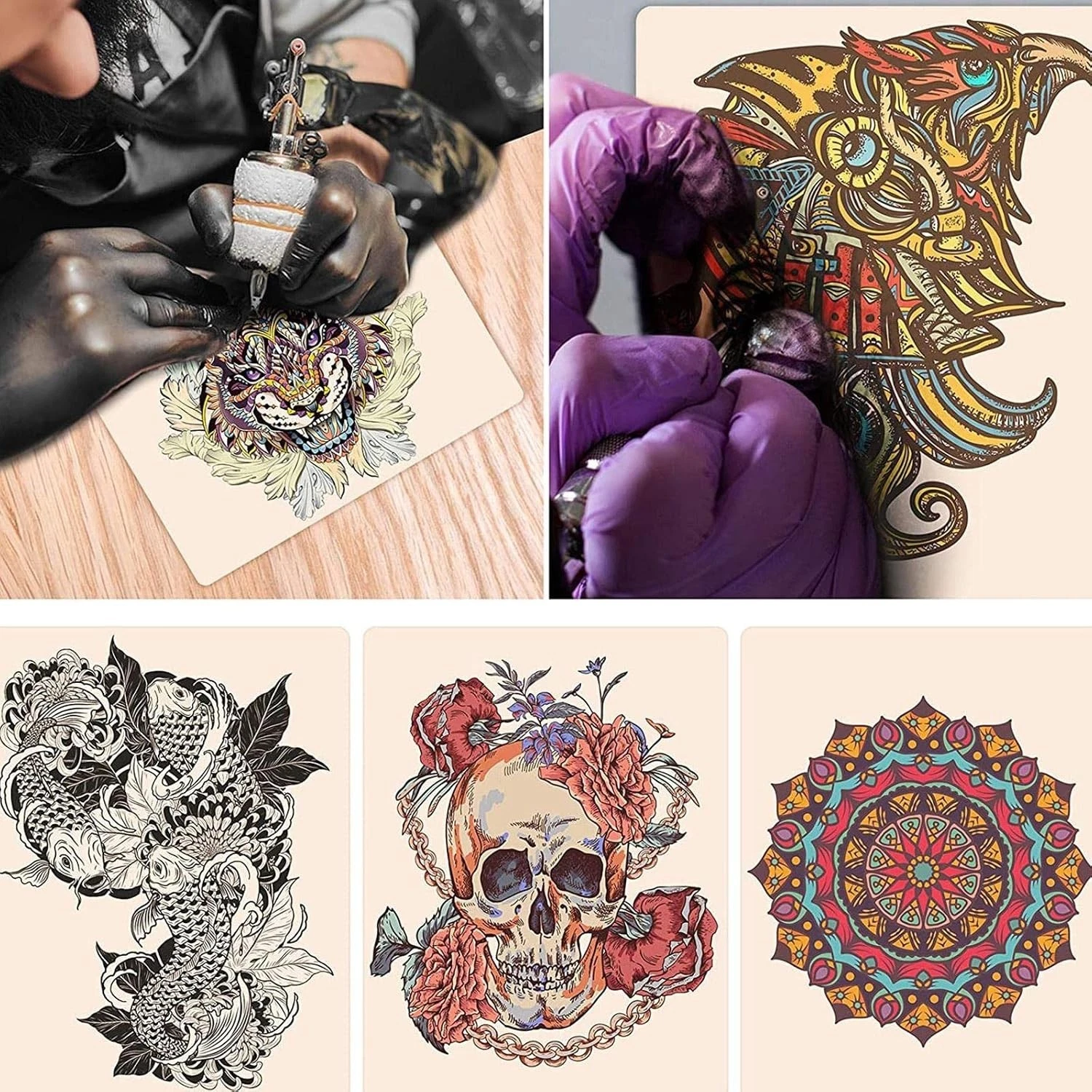 High-Quality 8'' x 6'' Tattoo Practice Skin - 15 Pieces for Realistic Training - product detail image 7