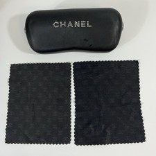 Chanel Crystal CC w/ Cleaning Clothes Sunglasses/Eyeglasses Empty Case Only