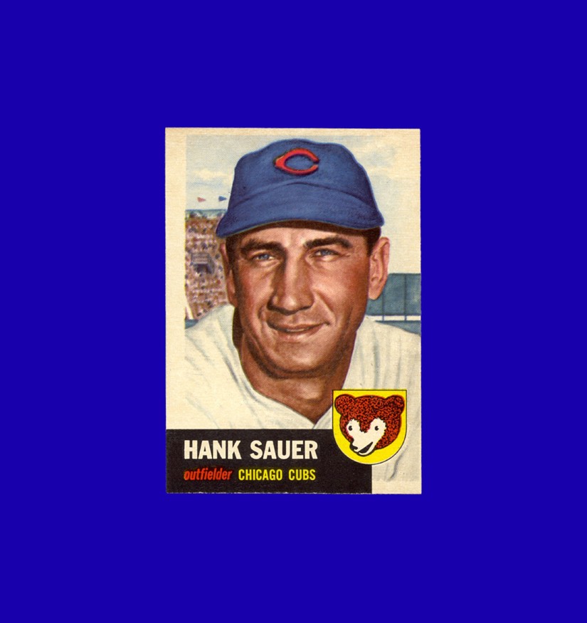 1953 Topps Hank Sauer #111 - Chicago Cubs - NM-MT+