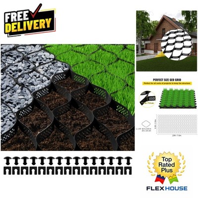 Effective 25 ft x 9.5 ft Eco-Friendly Geo Grid for Erosion Control & Stability