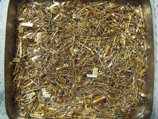 100 GRAMM VOLL VERGOLDETE PINS*PC*SCHROTT*GOLDSUCHER*GOLDPINS*RECYCLING*