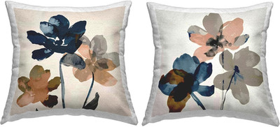 Irena Orlov Earthen Flower Petals Outdoor Throw Pillows - Set of 2, Beige