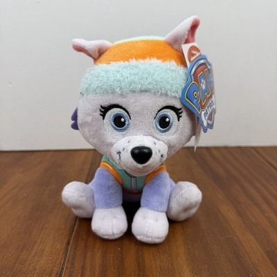 Paw Patrol Everest Sitting 7'' Plush Puppy Dog Animal Spin Master