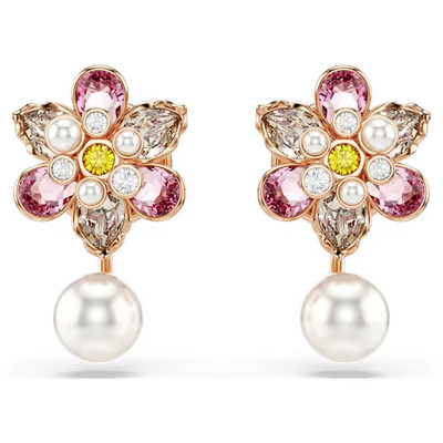 Swarovski Idyllia Earrings Crystal-like pearls mixed cut