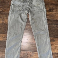 American-eagle Women's Green and Khaki pull on utility pants