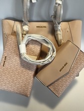 Michael Kors Handtasche Shopper Charlotte Powder Blush Rose Poudre Neu OVP 3in1