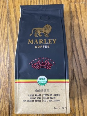 Marley Coffee Buffalo One Love Ground Coffee - Light Roast 8oz - Exp 01/27