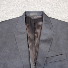 Lauren Ralph Lauren Suit Jacket Sport Coat Blazer 42L Blue Glenplaid Wool