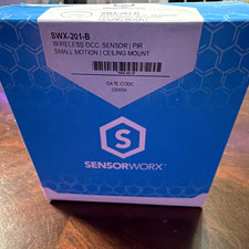 SensorWorx SWX-201-B Wireless PIR Ceiling Occupancy Sensor 360° 30ft SPST