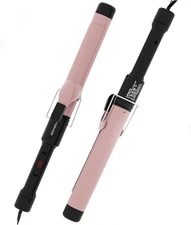 Pro 1.25 Inch Ceramic Barrel Hair Curling Iron with 60S PTC Fast Heating, Anti-S