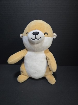 Frankford Otter Plush Valentine's 8'' Soft Tan Smile Cute Embroidered Eye 