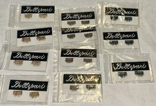 Dollspart Natural Looking False Eyelashes 11 Packs LightBrown, Brown, Black