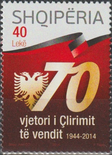 Albania 70th Ann Liberation WWII 2014 MNH-0,90 Euro