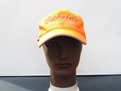 Cabela's Legendary Outfitter Hat Men's One Size Adjustable Blaze Orange Cap