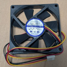 Evercool 80mm x 15mm 12V EC8015L12EA Computer Case Low Speed 3-Pin Fan