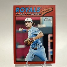 2026 Topps Heritage #262 Adam Frazier SP Red Border Kansas City Royals