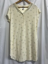 Aria Vintage Style Floral Nightgown Ditsy Floral Women Size Medium Cotton Blend