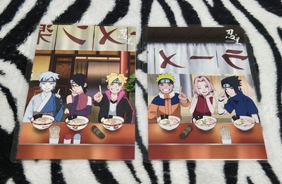 Naruto Boruto Shinobi Village Laminated Postcards Set of 2