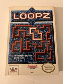 LOOPZ NINTENDO NES Tested WORKING Original Box Video Game W/ INSTRUCTIONS Case