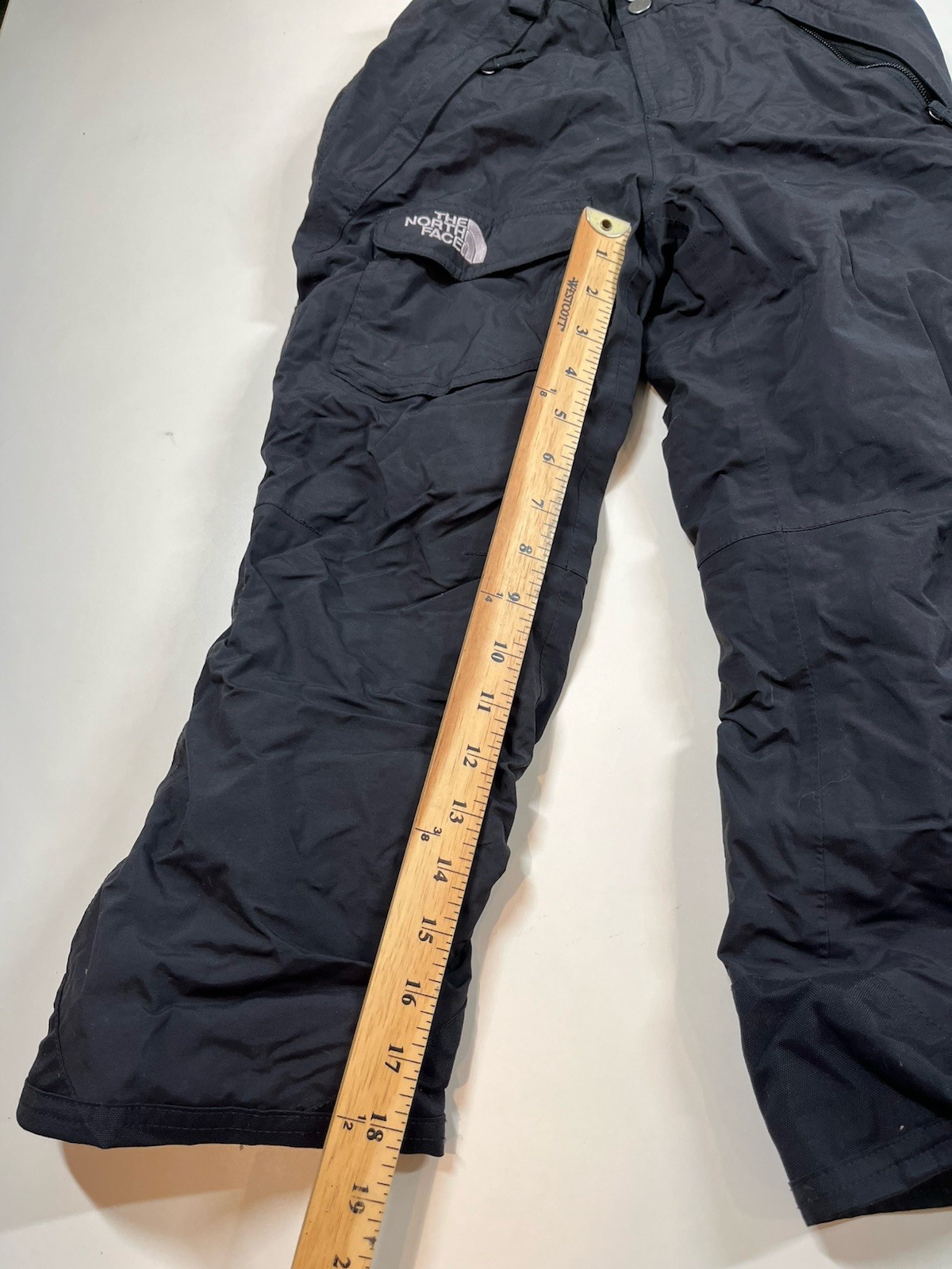 Black North Face Hyvent Ski Snow Snowboarding Pants Youth Girls Size S Small 7/8 thumbnail 8