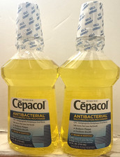 SET OF 2 Cepacol Antibacterial Multi-Protection Mouthwash 24/oz EXP:07/26