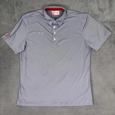 Chick-Fil-A Oobe Shirt Mens Large Blue Striped Polo Team Style Uniform