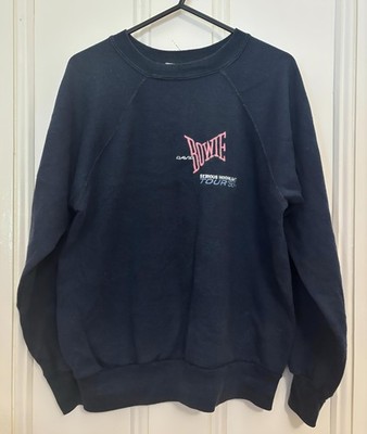 Vintage 1983 David Bowie  Serious Moonlight  Tour Sweatshirt size M - RARE