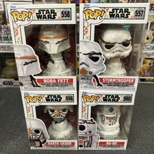Funko Pop Lot Star Wars Darth Vader #556 Stormtrooper #557 R2D2 #560