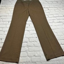NWT Ann Taylor Factory Pants Signature Trousers Stretch Tan size 8 A546