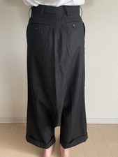 Junya Watanabe Comme des Garcons Wool Black Sarueru Pants Runway AD2017