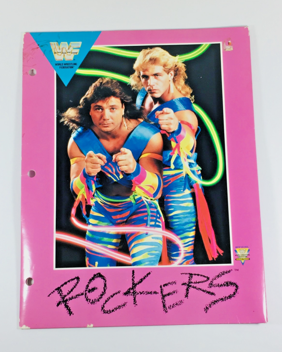 THE ROCKERS (WWF) 3 Ring Folder Marty Jannetty Shawn Michaels