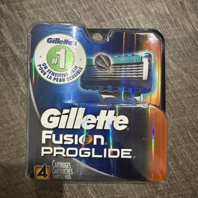 Gillette FUSION proglide 4 cartridges 5 blades on each cartridge BRAND NEW SEALD