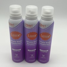 3 PACK Lume Whole Body Women's Invisible Spray Deodorant Lavender Sage Sealed