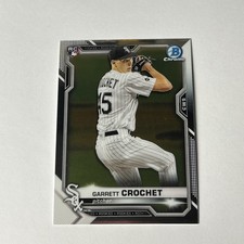 2021 Bowman Chrome - Garrett Crochet #63 (RC) White Sox Rookie Card. rookie card picture