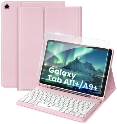 Tastatur Hülle Kompatibel mit Samsung Galaxy Tab A11 Plus / A9 Plus 11 Zoll 2...