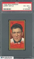 T205 Gold Border Larry Doyle Giants Piedmont PSA 4.5 VG-EX+