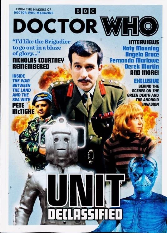 BBC Doctor Who Bookazine #39 2025 Unit Declassified, Nicholas Courtney