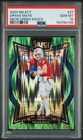 2024 PANINI SELECT NEON GREEN SHOCK #27 DRAKE MAYE 540/599 PSA 10