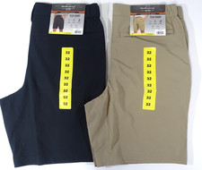 2 Pair Weatherproof Vintage Tech Shorts Men 32 Regular Fit Stretch Zip Pocket