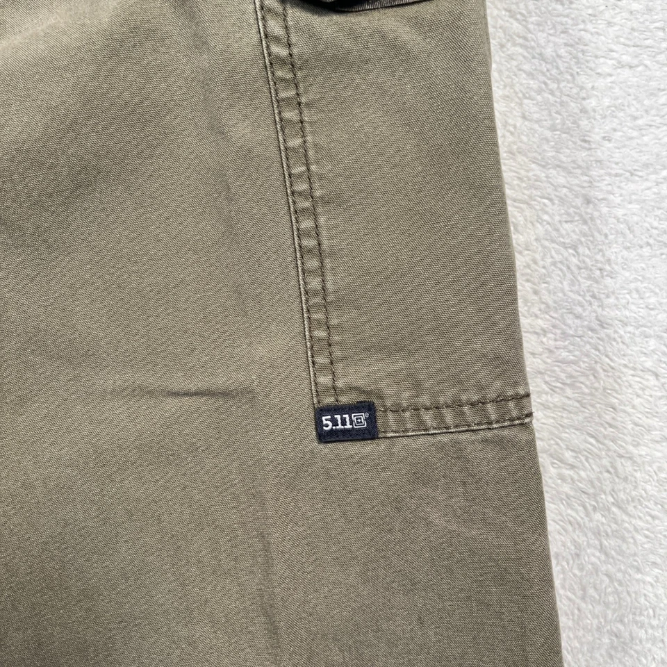 Pantalones de Carga de Lona Serie Tactical 5.11 Trabajo Utilidad Exterior Senderismo Oliva 40x34 Foto 4 de 4