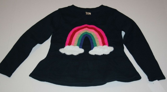 Oshkosh Girls 3t Rainbow Cloud Navy 