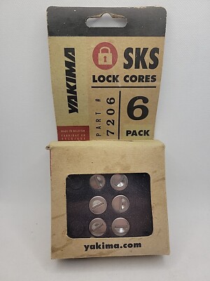 GENUINE Yakima SKS Lock Cores 6-Pack with Key Part #07206
