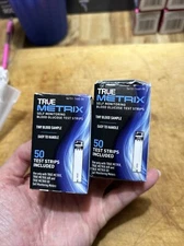 2 X True Metrix Glucose Blood Test Strips - 50 Strips Each Box.