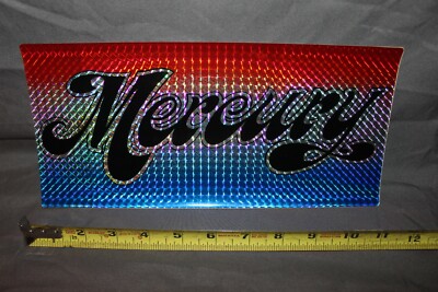 Chroma Graphics Vintage Spectra 70s 80s Auto License Plate Decal Ford Mercury