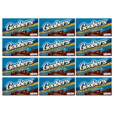 12x Packs | Goobers Milk Chocolate Dry Roasted Peanuts Candy Theater Box | 3.5oz
