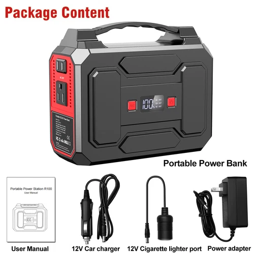 Portable Power Bank AC 146Wh/100W Battery Backup Camping Laptop Phone Charger image 16